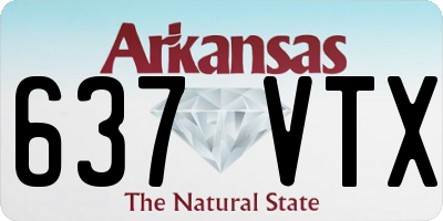 AR license plate 637VTX