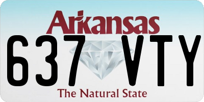AR license plate 637VTY