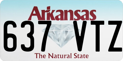 AR license plate 637VTZ