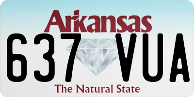 AR license plate 637VUA