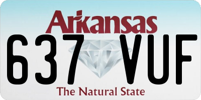 AR license plate 637VUF