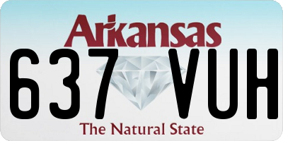 AR license plate 637VUH