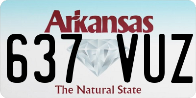 AR license plate 637VUZ