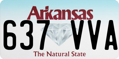 AR license plate 637VVA