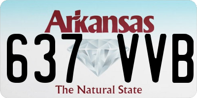 AR license plate 637VVB