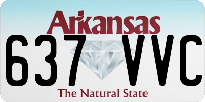 AR license plate 637VVC