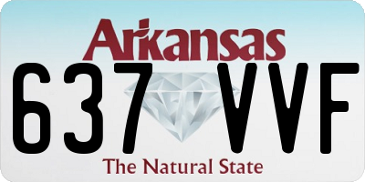 AR license plate 637VVF
