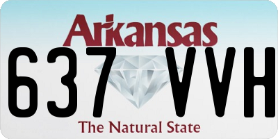 AR license plate 637VVH