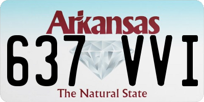 AR license plate 637VVI