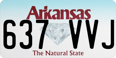 AR license plate 637VVJ