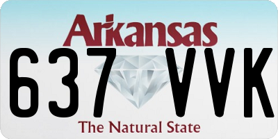 AR license plate 637VVK