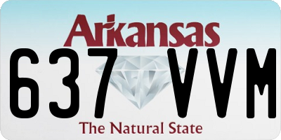 AR license plate 637VVM