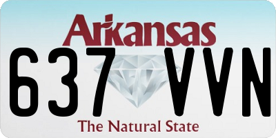 AR license plate 637VVN