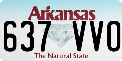 AR license plate 637VVO