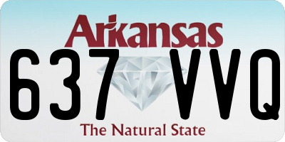 AR license plate 637VVQ