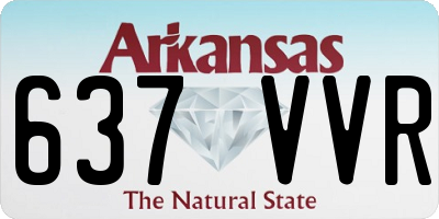 AR license plate 637VVR