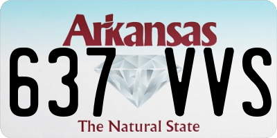 AR license plate 637VVS