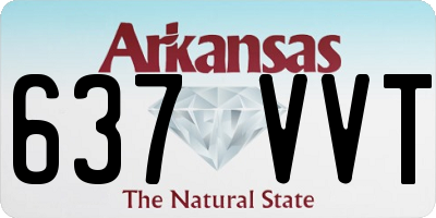 AR license plate 637VVT