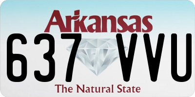 AR license plate 637VVU