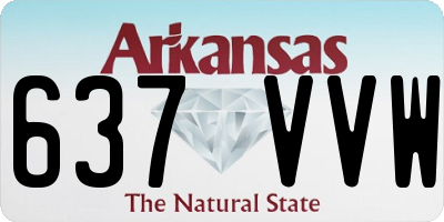 AR license plate 637VVW