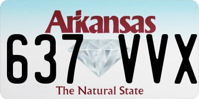 AR license plate 637VVX