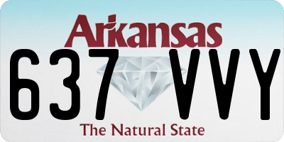 AR license plate 637VVY