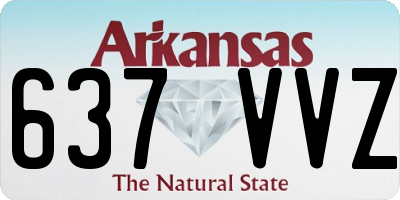 AR license plate 637VVZ