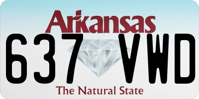 AR license plate 637VWD
