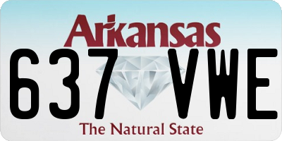 AR license plate 637VWE
