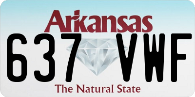 AR license plate 637VWF