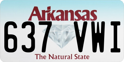 AR license plate 637VWI