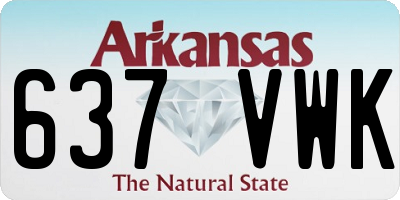 AR license plate 637VWK