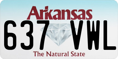 AR license plate 637VWL