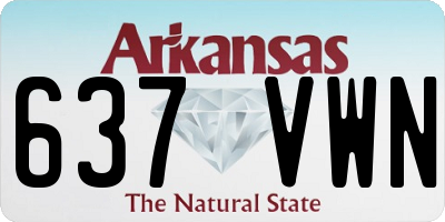 AR license plate 637VWN