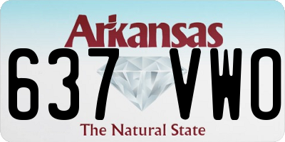 AR license plate 637VWO