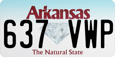 AR license plate 637VWP
