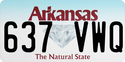 AR license plate 637VWQ