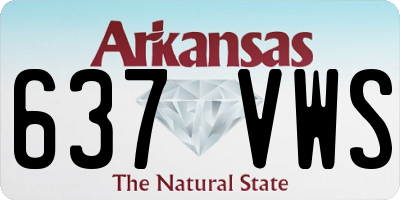 AR license plate 637VWS