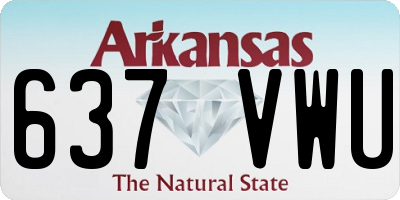 AR license plate 637VWU