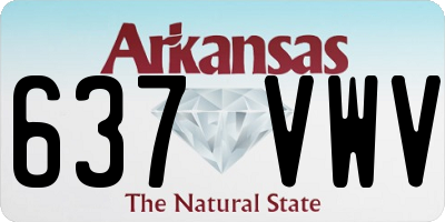 AR license plate 637VWV