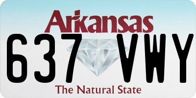 AR license plate 637VWY
