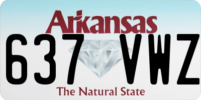 AR license plate 637VWZ