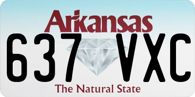 AR license plate 637VXC