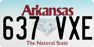 AR license plate 637VXE