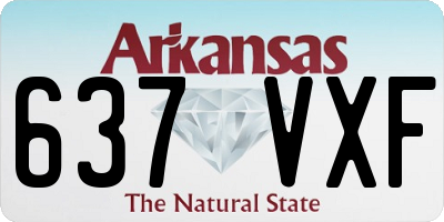 AR license plate 637VXF