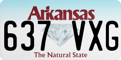 AR license plate 637VXG