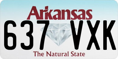 AR license plate 637VXK