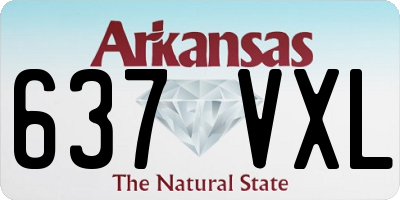 AR license plate 637VXL