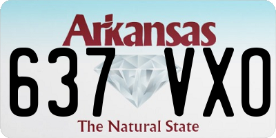 AR license plate 637VXO