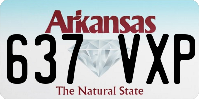 AR license plate 637VXP